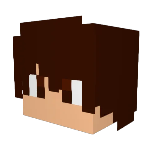 CallMePhantom69 Minecraft avatar head, 3D render