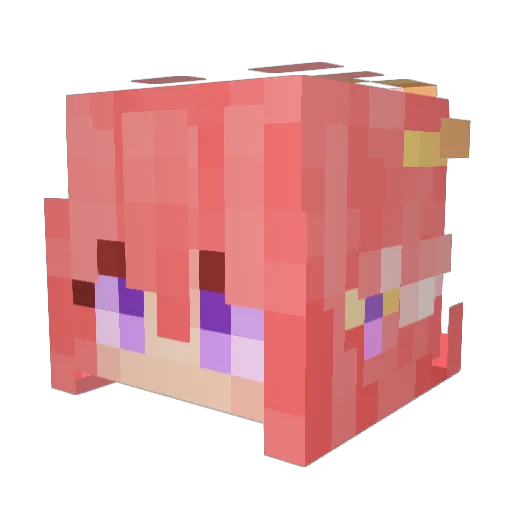 CallMeRenn Minecraft avatar head, 3D render