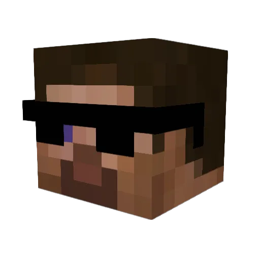 CallMeRenz Minecraft avatar head, 3D render