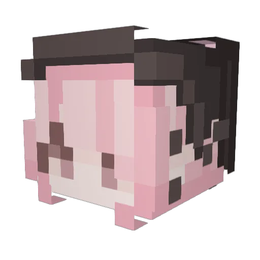 CallMeRun Minecraft avatar head, 3D render