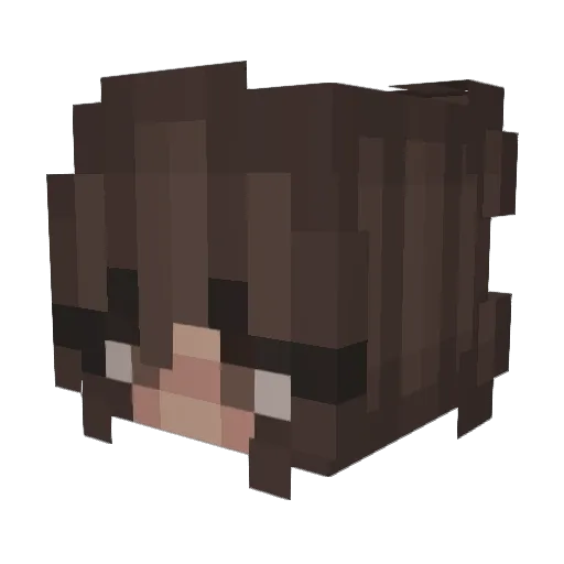 CallMeShortyy Minecraft avatar head, 3D render