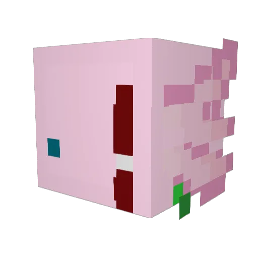CallMehAker Minecraft avatar head, 3D render