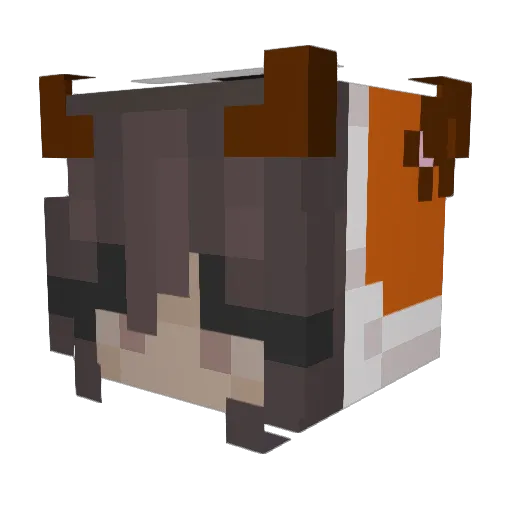 CallMehJul Minecraft avatar head, 3D render