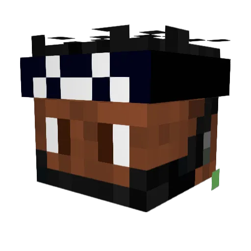CallSaulGoodman Minecraft avatar head, 3D render
