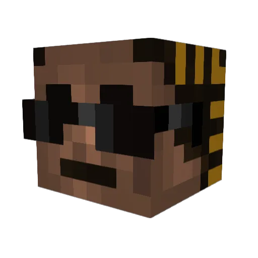 CallTheCoroner Minecraft avatar head, 3D render