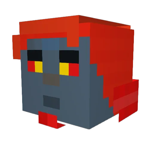 Call_Me_LB Minecraft avatar head, 3D render