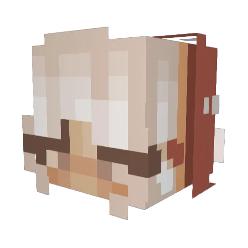 Call_Me_Mommy Minecraft avatar head, 3D render