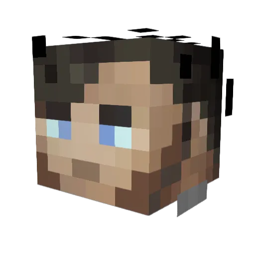 Call_Me_PJ Minecraft avatar head, 3D render