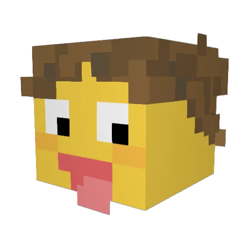 Call_ie Minecraft avatar head, 3D render