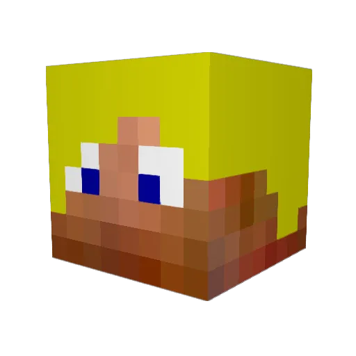 Call_me_FATMAN Minecraft avatar head, 3D render