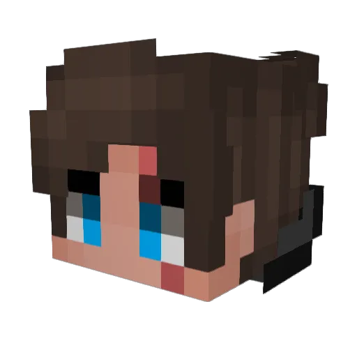 Call_of_Warrior Minecraft avatar head, 3D render