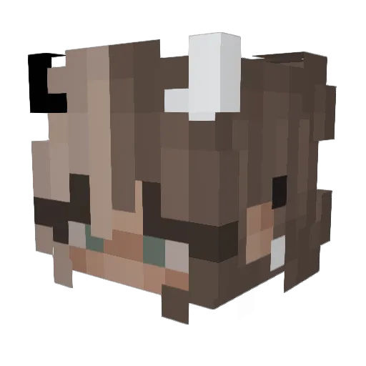 Calla4537 Minecraft avatar head, 3D render