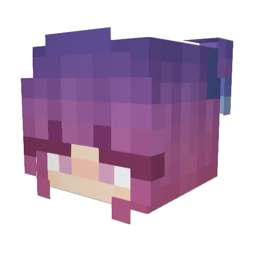 CallaEcho Minecraft avatar head, 3D render