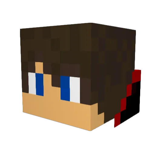Callah_2 Minecraft avatar head, 3D render