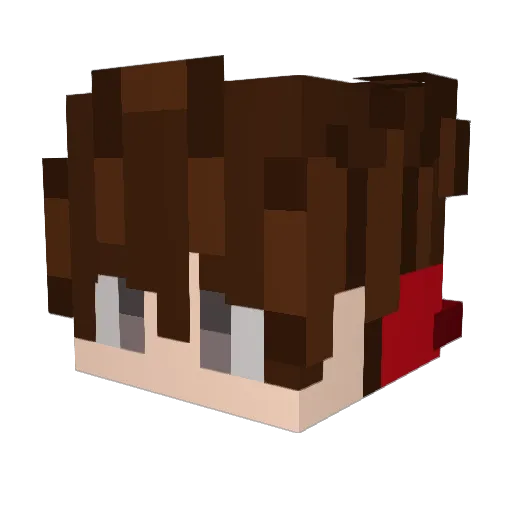 Callamityy Minecraft avatar head, 3D render
