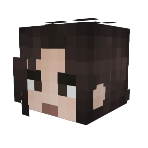 Callasaria Minecraft avatar head, 3D render