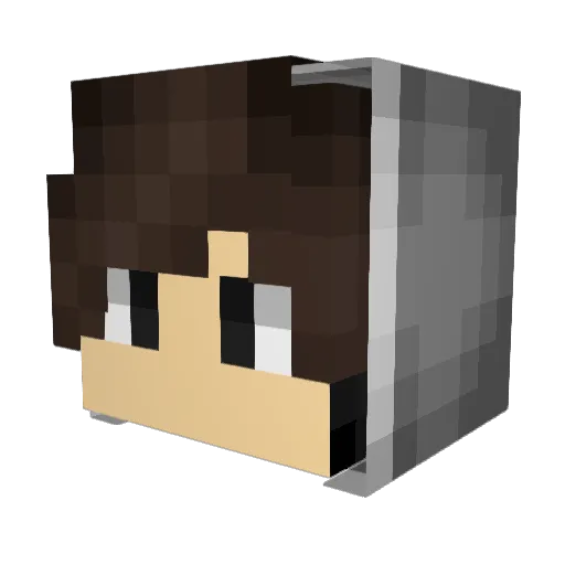CalledExplored Minecraft avatar head, 3D render