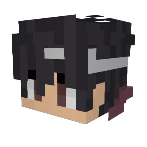 CalledKnock Minecraft avatar head, 3D render