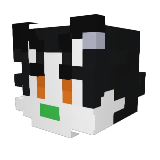 CalledOutSaviour Minecraft avatar head, 3D render