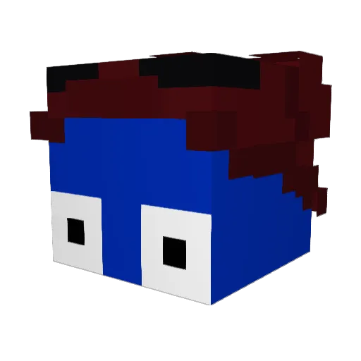 CalledRadman Minecraft avatar head, 3D render