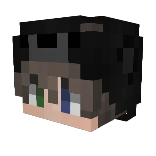 CalledRos Minecraft avatar head, 3D render