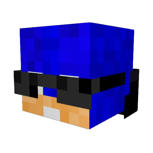 CallenTv Minecraft avatar head, 3D render