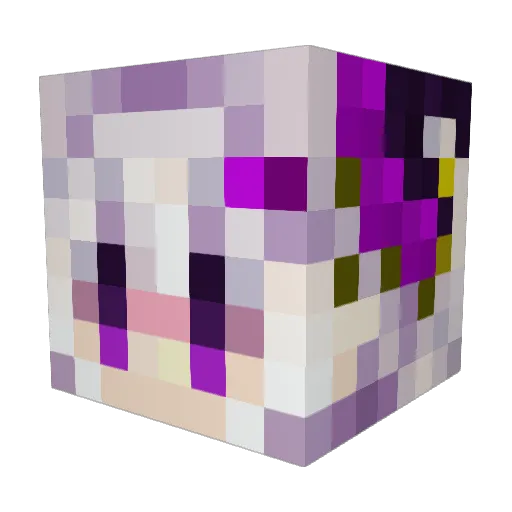 Calleryxd Minecraft avatar head, 3D render