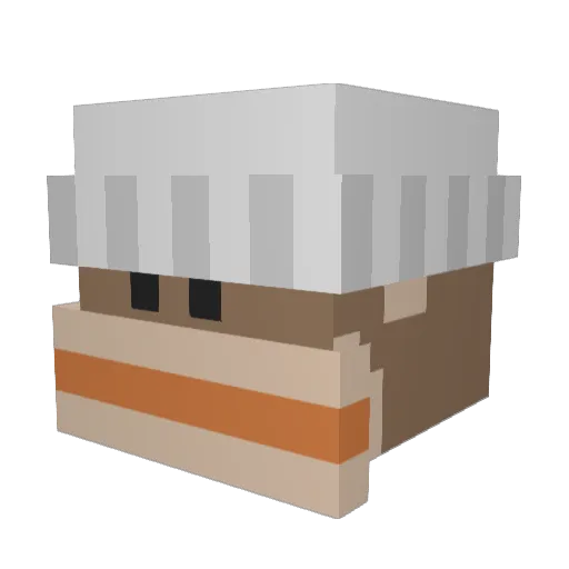 Calleyan Minecraft avatar head, 3D render