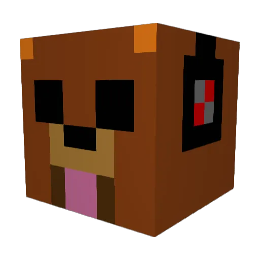 Callf1414 Minecraft avatar head, 3D render