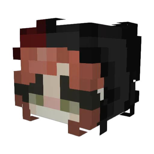 Calli8751 Minecraft avatar head, 3D render