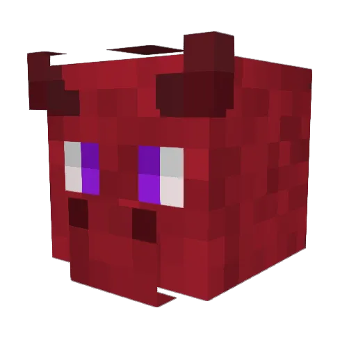 Callial Minecraft avatar head, 3D render