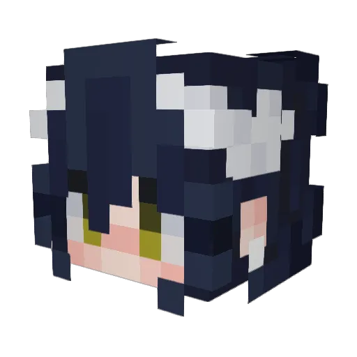 CallieCallie Minecraft avatar head, 3D render