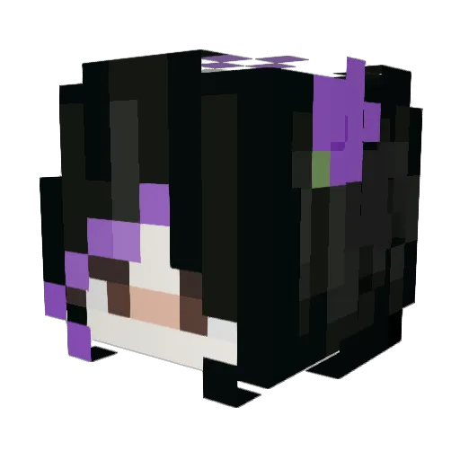 CallieRawr Minecraft avatar head, 3D render