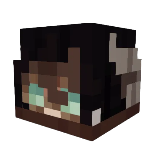 Calliemaru Minecraft avatar head, 3D render