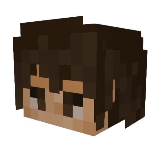 CallingAfterJam Minecraft avatar head, 3D render
