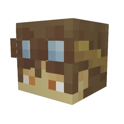 Callioh Minecraft avatar head, 3D render