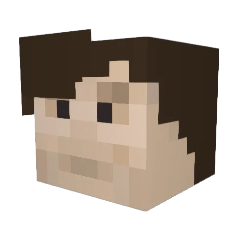 Callistus Minecraft avatar head, 3D render