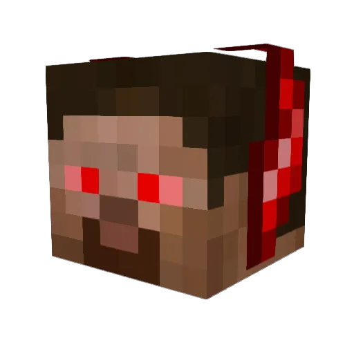 CallmeAntoine Minecraft avatar head, 3D render
