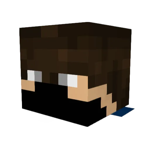 CallmeBo2 Minecraft avatar head, 3D render