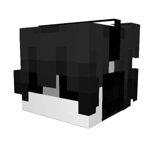 CallmeMau Minecraft avatar head, 3D render