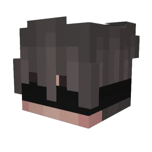 CallmeNatzui Minecraft avatar head, 3D render