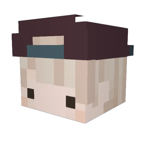 CallmeSchiggy Minecraft avatar head, 3D render