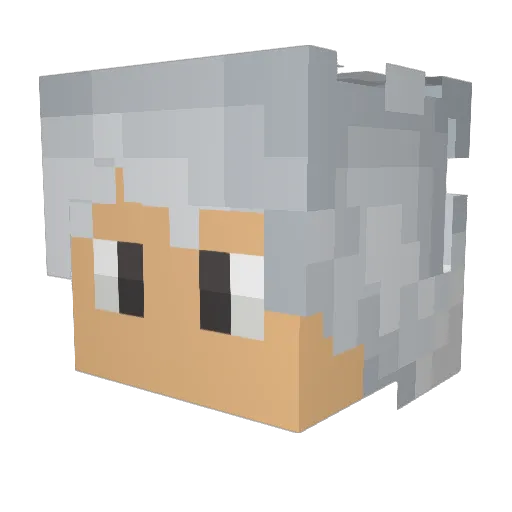 CallmeZafi Minecraft avatar head, 3D render