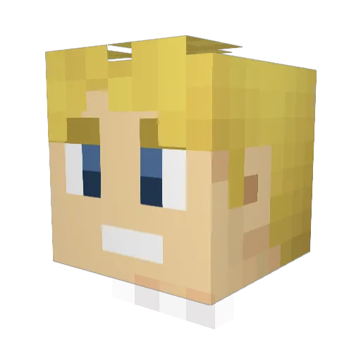 Callmehawkeye Minecraft avatar head, 3D render