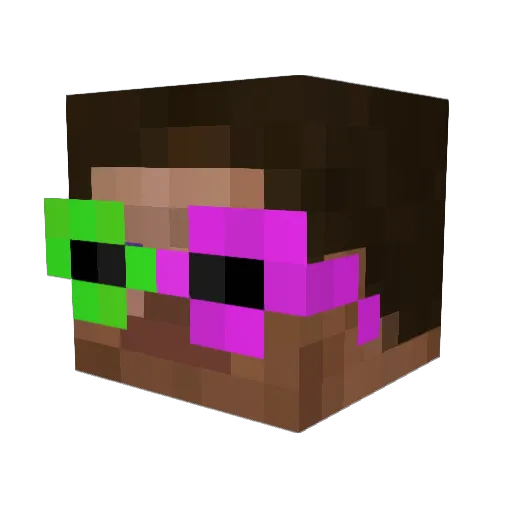 Callmeking_yt Minecraft avatar head, 3D render