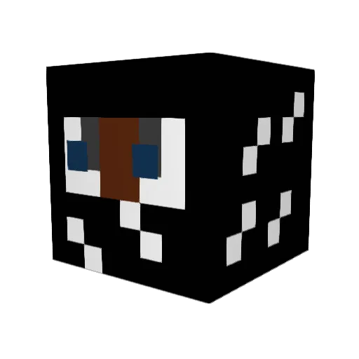 Callmekingg Minecraft avatar head, 3D render