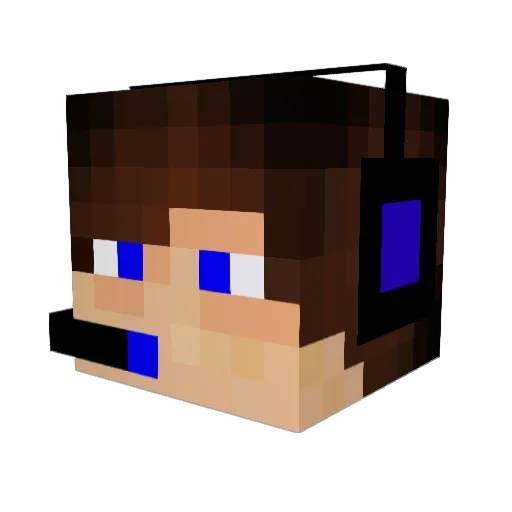 Callodous Minecraft avatar head, 3D render