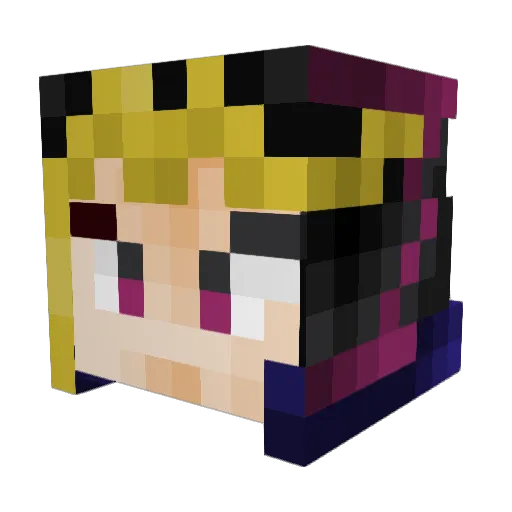 Callotts Minecraft avatar head, 3D render