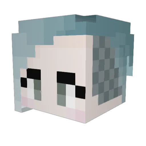 CallowGirl Minecraft avatar head, 3D render
