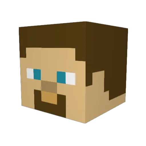 Callum010203 Minecraft avatar head, 3D render